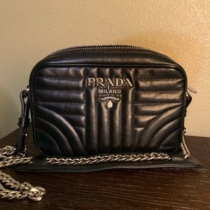 Authentic Prada Diagramme Leather Camera Bag
